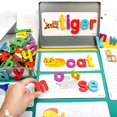 thumbnail image 4 of Wooden Children's Early Education Word Game English Letter Recognition Kindergarten Enlightenment Puzzle, 4 of 5