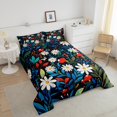 thumbnail image 4 of Erosebridal Floral Print Bedding Toddler Comforter Set, Cartoon Botanical Down Comforter, Mushroom Room Decor, Reversible 2pcs, 4 of 8