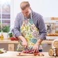 thumbnail image 1 of Special Offer! Easter Home Printing Linen Imitation Apron Kitchen Fouling Multi Functional Apron, 1 of 3