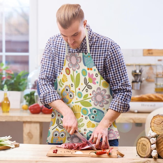 Special Offer! Easter Home Printing Linen Imitation Apron Kitchen Fouling Multi Functional Apron