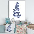thumbnail image 3 of Designart Navy Blue Eucalyptus II FLOAT FRAME WALL ART, 3 of 4