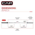 thumbnail image 4 of Barre chromée de Cap Barbell de 9 pi, 4 of 7