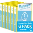 thumbnail image 1 of Davis Group, Easyview Premium, Round Ring, Customizable, View Binder, 6 Pack, 1", 1 of 3
