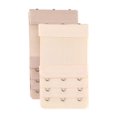 thumbnail image 1 of INSPIRE CHIC Women's Elastic Bra Hook Extensions 3 Rows 2 Pcs Apricot 1 and Skin Color, 1 of 6