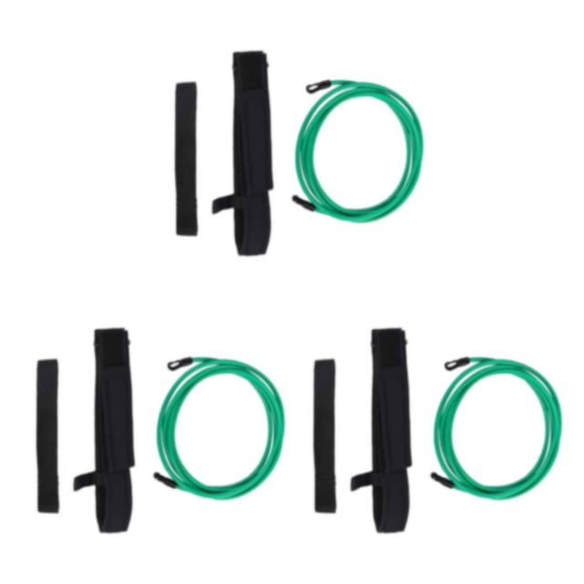 Baohd Ceinture d'Entraînement de Natation Réglable et Confortable Pas Plus Dure Vert-3 Mètres 3Ensemble