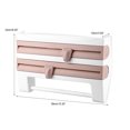 thumbnail image 4 of HURRISE Wall-Mount Sauce Bottle Storage Rack Paper Towel Holder Preservative Film Dispenser, Film Storage Rack, Preservative Film Dispenser, 4 of 7