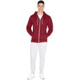 thumbnail image 5 of American Apparel Flex Fleece Unisex Full-Zip Hoodie, XXS, Red, 5 of 5