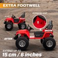 thumbnail image 3 of VOLTZ TOYS 24V Kids Ride-On Jeep Truck with Extendable Cabin, 2-Seater Off-Road Electric Car with Quad Motors & Parent Remote Control, EVA Rubber Wheels, Bluetooth, Gift for Boys & Girls Aged 3-8, 3 of 7