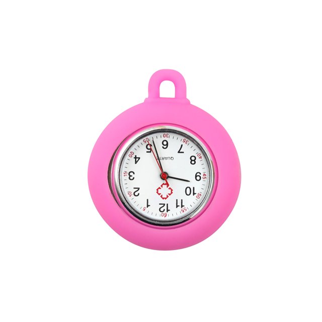 Graflsoa Silicone-Cased Nurse Watch with Shockproof Design, Quartz Movement, Multiple Color Options (Lanyard Sold Separately)