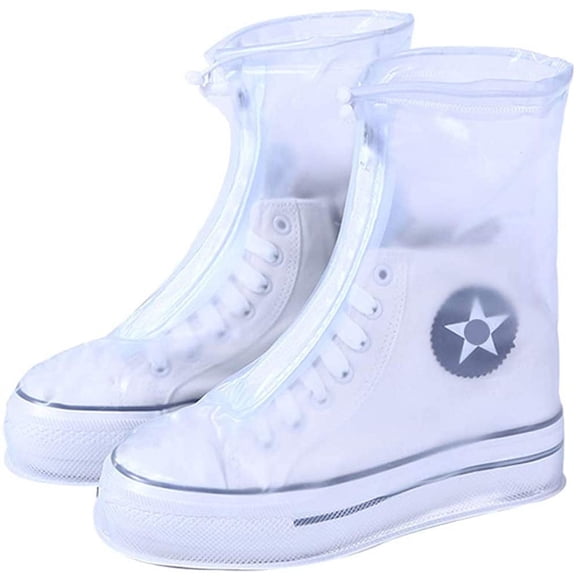 Reusable Rain Boot Rain Shoe Covers Non Slip Waterproof Overshoes Foldable Galoshes Men/Women/Kids