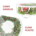 thumbnail image 4 of WIFKLSIIPG Christmas Storage Container Christmas Wreath Storage Including Holiday Wreath Storage Bracket Zipper Christmas Storage Strap Durable Handle, 4 of 6
