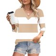 thumbnail image 2 of Fewfanhot Hauts pour Femmes Mode d'Automne Col en V Tenue de Bureau Décontractée Tunique Chandail Tenues, 2 of 9