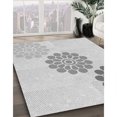 thumbnail image 3 of Ahgly Tapis Rectangulaire Lavable en Machine Intérieur Transitionnel Gris Platine, 5 Pieds x 8 Pieds, 3 of 7