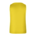 thumbnail image 4 of QUINDOS Tank Tops for Women Summer Workout Yellow Striped Round Neck Button Elastic Tank Tops Camisoles for Women, 4 of 5