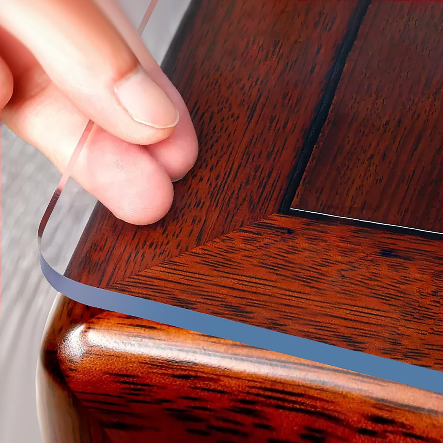 ORUYROP Custom 2mm Thick 72 x 34 Inch Clear Table Cover Protector, Desk Cover Plastic Table Protector Clear Table Pad Tablecloth Protector, Clear Desk Pad Mat for Writing Desk, Countertop 6ft
