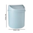 thumbnail image 2 of Oleegame 1PC Desktop Small Garbage Bedroom Home Use Cute Cover Net Red Mini Storage Box Blue, 2 of 2