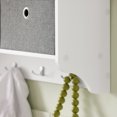 thumbnail image 4 of SoBuy FRG282-W, Wall Coat Rack Wall Shelf Wall Storage Cabinet Unit with 3 Baskets 5 Hooks, 4 of 7