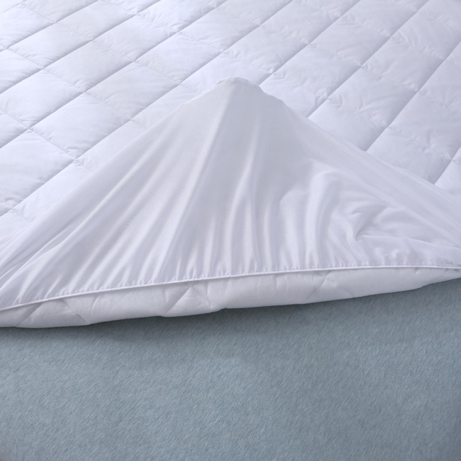 Mainstays Total Protection Mattress Pad Twin 39 x 75 , Waterproof & Ultra Soft Breathable Washable Bed for Comfort