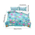 thumbnail image 3 of Easter Duvet Cover and Pillowcases | Cartoon Rabbit and Egg Printed Bedding | Soft Microfiber Bed Linens | Holiday Homes Decor for Bedroom, Guest Room, Vacation Home, 3 of 6