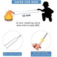 thumbnail image 3 of 8-Pack telescopic forks for Marshmallows & Hot Dogs, 32" Extendable Steel Campfire Accessories for Outdoor Fireplace & Fire Pit Fun Colorful Campfire Roasting Sticks, 3 of 8