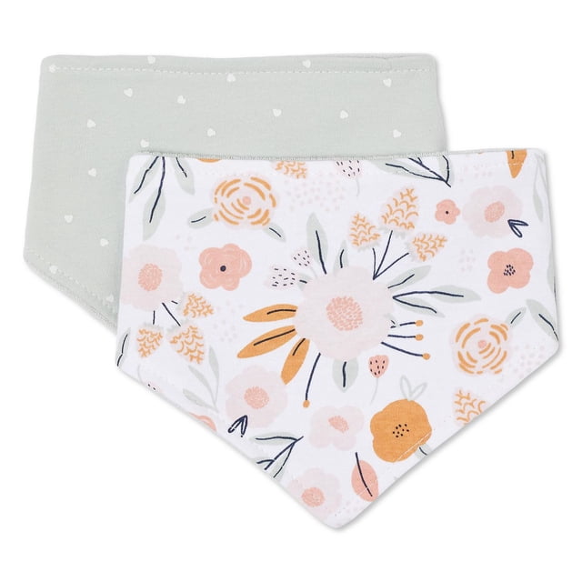 George Infants' Gender Inclusive Bandana Bib 2-Pack