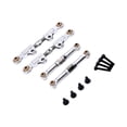 thumbnail image 1 of Bunblic 1/14 RC Car Adjustable Tie Rod Set Linkage Link Set Durability Easy to Install Accessory Premium Metal RC Car Parts for 14208 Silver, 1 of 6