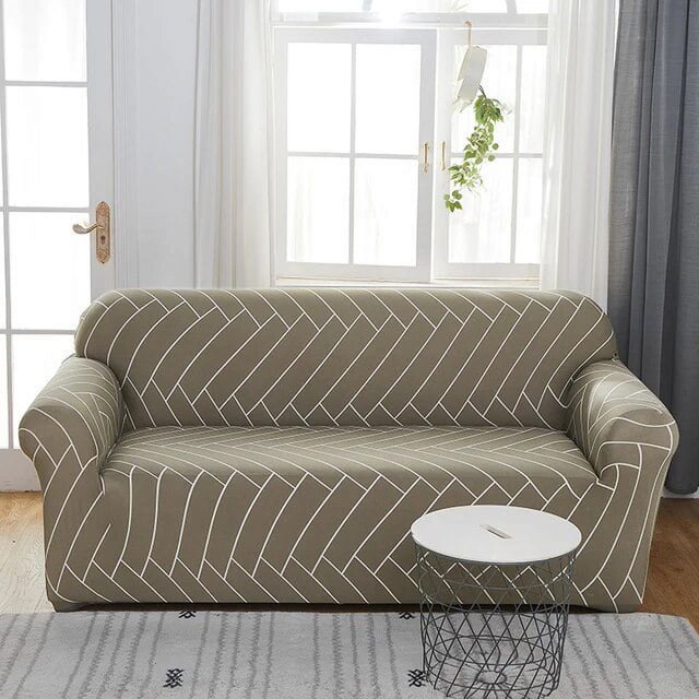 Ash Color Elastic Sofa Covers for Living Room Corner L-shape Couch Cover Sectional Chair Slipcovers Protector Cover 1/2/3/4 seat