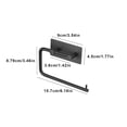 thumbnail image 3 of Rbaofujie Tissues for Car Toilet Paper Roll Rack Wall Mounted 180 Degree Rotation Easy Use for Bathroom Kitchen and Washroom Tissue Box Cover Square, 3 of 6