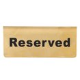 thumbnail image 3 of Gold Tabletop Sign, Stainless Steel Metal Table Top Sign Strong Durable  For Party Reserved,No Smoking,No Smoking In Chinese And English, 3 of 8