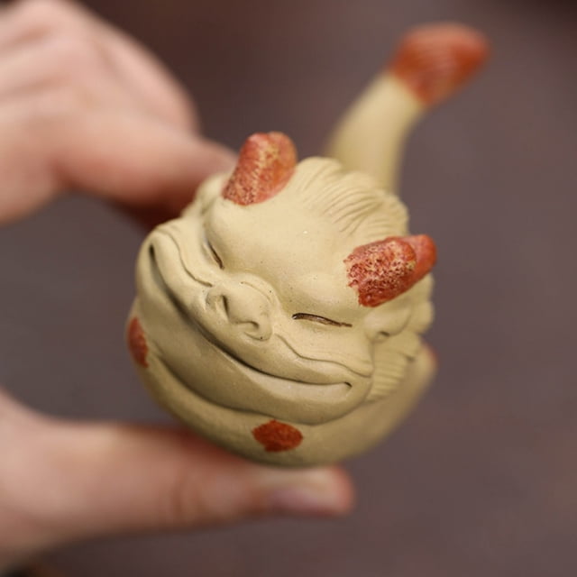 Birdeem Purple Sand Tea Pet Steps Green Clouds Little Flying Dragon