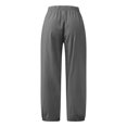 thumbnail image 5 of RKSTN Womens Pants Casual Loose Solid Color Pockets Elastic Waist Comfortable Ankle-Length Pants Loose Comfortable Pants, 5 of 5