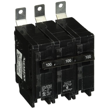 Siemens B3100 Disjoncteur à Trois Pôles de 100 A, 240 Volts, 10 Kaic, à Boulonnage