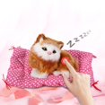 thumbnail image 3 of Jinsinto 1Pcs Super Cute Mini Simulation Sounding Sitting Kittens Cats Plush Toys Doll, 3 of 5