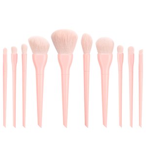 Make Up Foundation Eyebrow Eyeliner Blush Cosmetic Concealer Brushes 10PCS