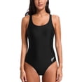 thumbnail image 1 of Charmo Women's Athletic Racerback One-Piece Swimsuits Sports Training Swimwear, 1 of 7