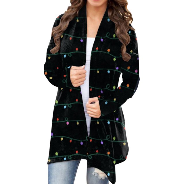 Long Sleeve Cardigan For Women Fall Open Front Cardigan With Pockets Casual Duster Lightweight Cardigan Sweater