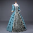 thumbnail image 5 of Robes Style Gothique pour Femmes Robe Midi Élégante Manches Longues Évasées Robe Trapèze de Soirée Grande Taille, 5 of 5