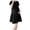 Black, variant on Maternity Dress for Women, Solid Color Round Neck Short Sleeve, Loose Fit Comfortable Pregnancy Dress for Everyday Wear and Maternity Photos