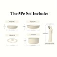 thumbnail image 3 of Bamboohart 5pcs Ceramic Nonstick Kitchen Pots And Pans Set Cookware Sets With Detachable Handle  Healthy Kitchen Cooking Sets  RV Cookware  Induction/ Dishwasher/ Oven Safe  With Frying P, 3 of 4
