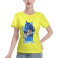 thumbnail image 1 of T-Shirt Basique à Manches Courtes pour Femmes Super Saiyan, 1 of 6