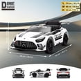 thumbnail image 4 of Licensed Mercedes-AMG GT3 24V Kids Ride-On Racing Car with Premium Leather Seat, High-Speed Performance 24V Power Wheels, Motorized Track Toy with Parent Remote, White, 4 of 6