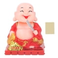 thumbnail image 3 of Buddha Figurine, Monk Decoration Solar Power Eco Friendly Auto Shaking Hand  For Gifts L,S, 3 of 8