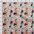 thumbnail image 3 of oneOone Silk Tabby White Fabric Skull Sewing Craft Projects Fabric Prints By Yard 42 Inch Wide, 3 of 4