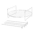 thumbnail image 4 of GROWTH TANK Air Fryer Stand Metal Air Fryer Accessories for Vegetables Cookies Breakfast Round Rack Set, 4 of 9
