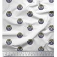 thumbnail image 1 of Soimoi Rayon Crepe Fabric Dot,Leaves & Floral Block Print Fabric by Yard 46 Inch Wide, 1 of 1