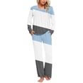 thumbnail image 2 of Yuyuzo Ensembles de Pyjama pour Femmes 2 Pcs à Manches Longues Col Rond avec Poches, 2 of 6