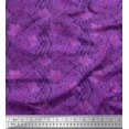 thumbnail image 1 of Soimoi Tissu Poly Georgette Texture et Feuilles d'Automne Tissu Imprimé 1 Yard 52 Pouces de Large, 1 of 3