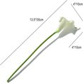 thumbnail image 3 of CHUANK 20pcs Artificial Calla Lily Silk Flowers 13.4” for Home Kitchen Wedding Table Decoration (White), 3 of 18
