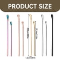 thumbnail image 2 of Kitchen Tableware Stir Sticks Scoop Stainless Stirring Spoons For Coffee Cocktail Mixing Spoon With Long Handle Multifunctional Stir Sticks For Coffee Wine Drinks Tea Oil,Gold Kitchen Tableware, 2 of 8