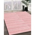 thumbnail image 3 of Ahgly Tapis Rectangulaire Lavable en Machine Intérieur Transitionnel Rouge Pastel Rose, 4 Pieds x 6 Pieds, 3 of 7